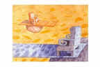 " HISTORIE W CHMURACH XXXXVIII " 
 akwarela 20x15cm 
 2005
