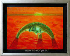JESTEM DLA CIEBIE, akryl/olej na ptnie, 18x24cm, 2007 - Magorzata Seweryn
