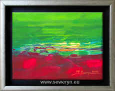 OCZEKUJC, akryl/olej na ptnie, 18x24cm, 2008 - Magorzata Seweryn