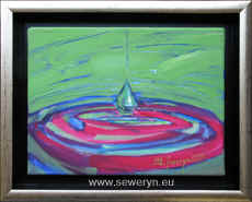 OSTATNIA ZA, akryl/olej na ptnie, 18x24cm, 2008 - Magorzata Seweryn