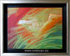RWNICA, akryl/olej na ptnie, 18x24cm, 2010 - Magorzata Seweryn