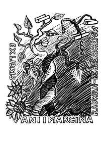 Ex Libris Ani i Marcina Radwan-Rochrenschefw, linoryt, opus 197, 2004