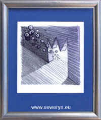 Przejcie Morskie II, litografia, 10x10cm, 2000 - Magorzata Seweryn