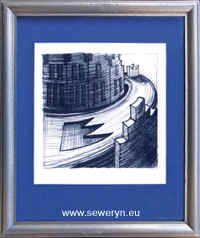 Przejcie II, litografia, 10x10cm, 2000 - Magorzata Seweryn