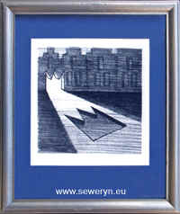 Przejcie III, litografia, 10x10cm, 2000 - Magorzata Seweryn