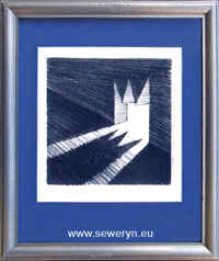 Przejcie VI, litografia, 10x10cm, 2000 - Magorzata Seweryn